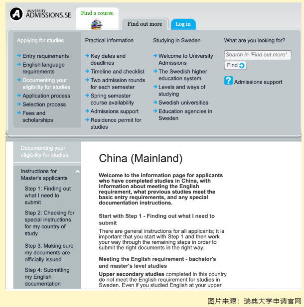 瑞典大學(xué)留學(xué)申請要求有哪些？