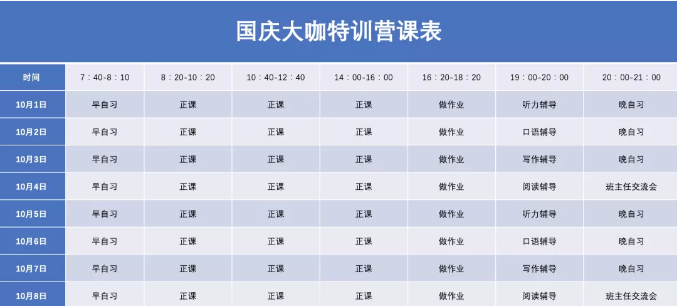 五湖國(guó)慶大咖特訓(xùn)營(yíng)-8天線下雅思短期營(yíng)瘋狂短期開始報(bào)名啦！